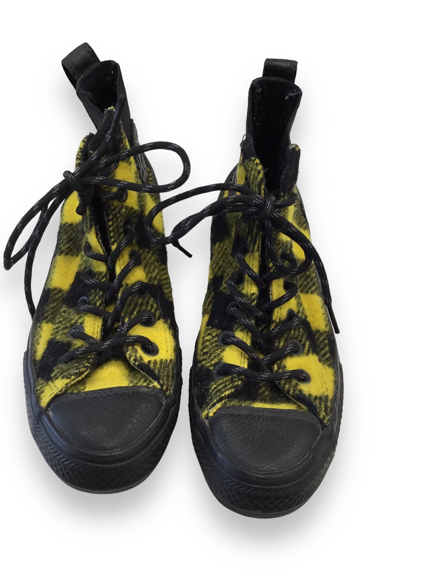 Plaid Pattern Shoes Athletic Converse, Size 7