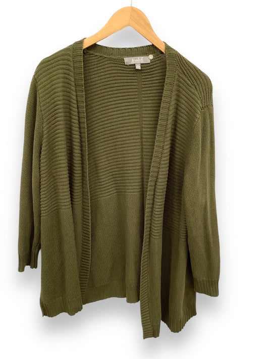 Sweater Cardigan By Marled In Green, Size: 1x