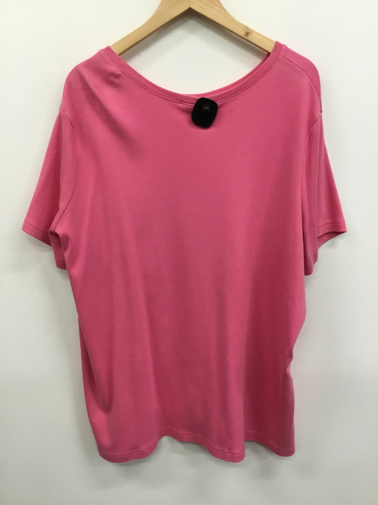 Top Short Sleeve By Clothes Mentor In Pink, Size: 3x