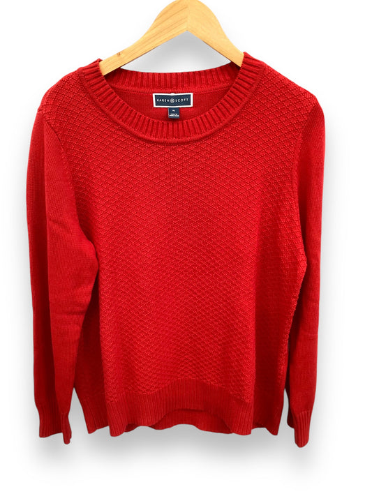 Sweater By Karen Scott In Red, Size: Xl