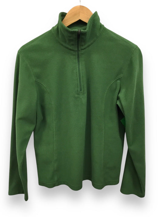 Sweatshirt Collar By Lands End In Green, Size: M