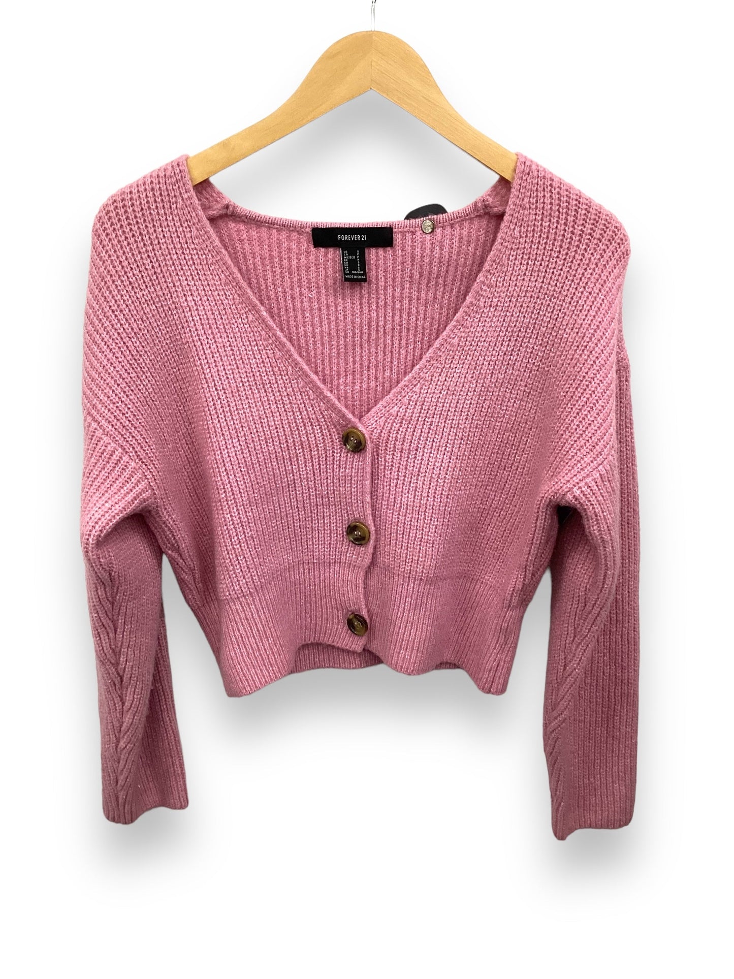 Pink Cardigan Forever 21, Size S