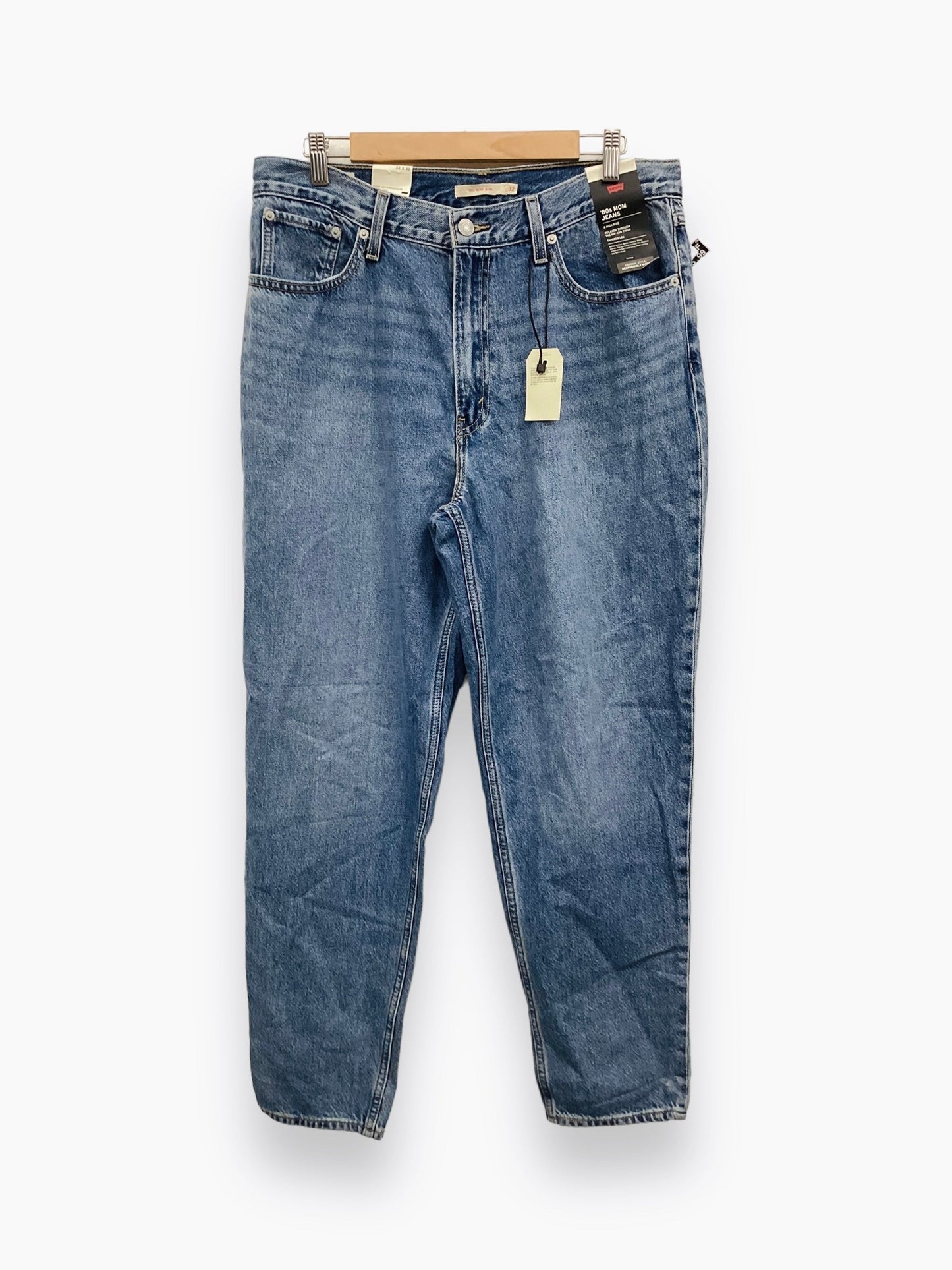 NWT Blue Denim Jeans Straight Levis, Size 14