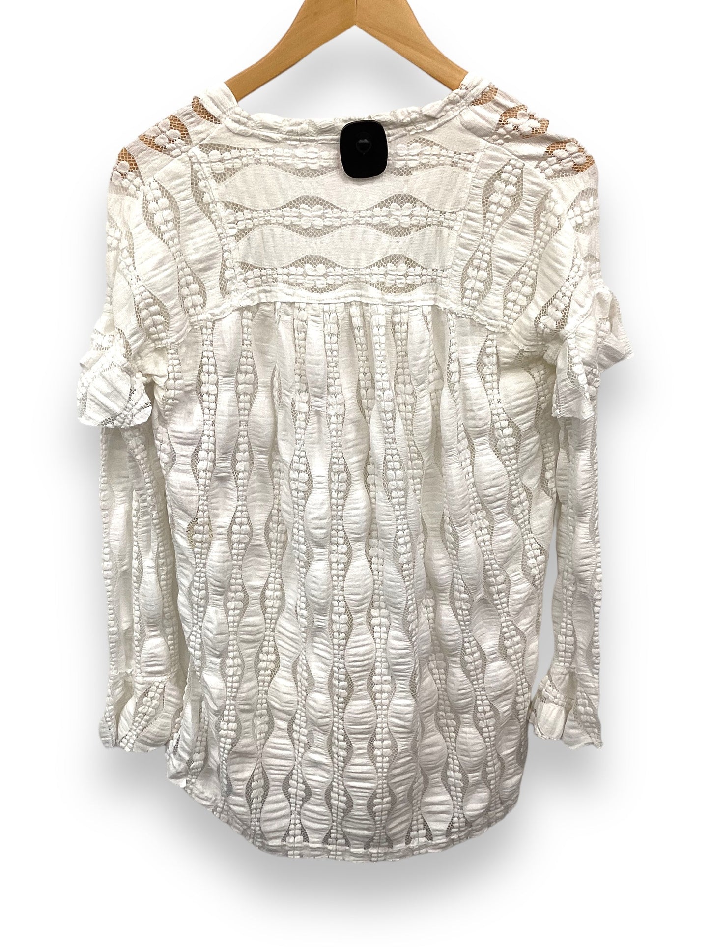 White Top Long Sleeve Free People, Size Xs