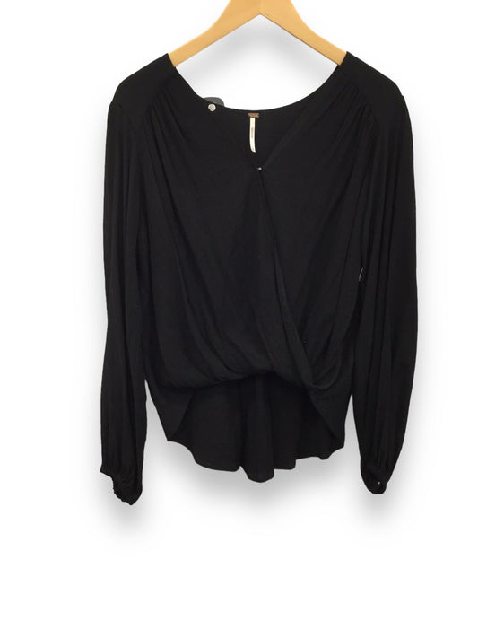 Black Top Long Sleeve Free People, Size S