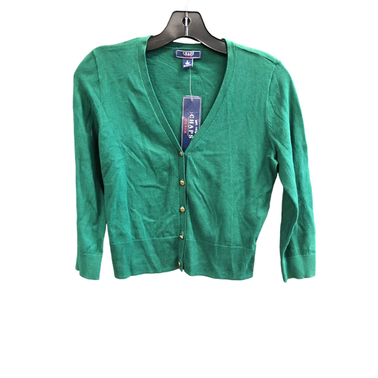 Cardigan By Chaps In Green, Size: S