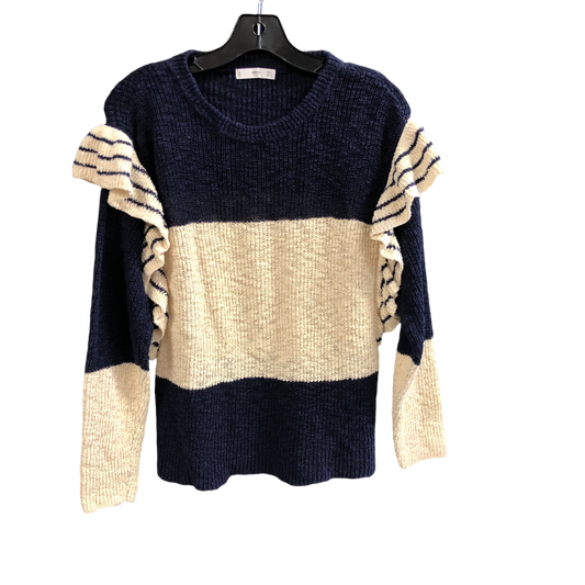 Sweater By Mng In Blue & Cream, Size: 0