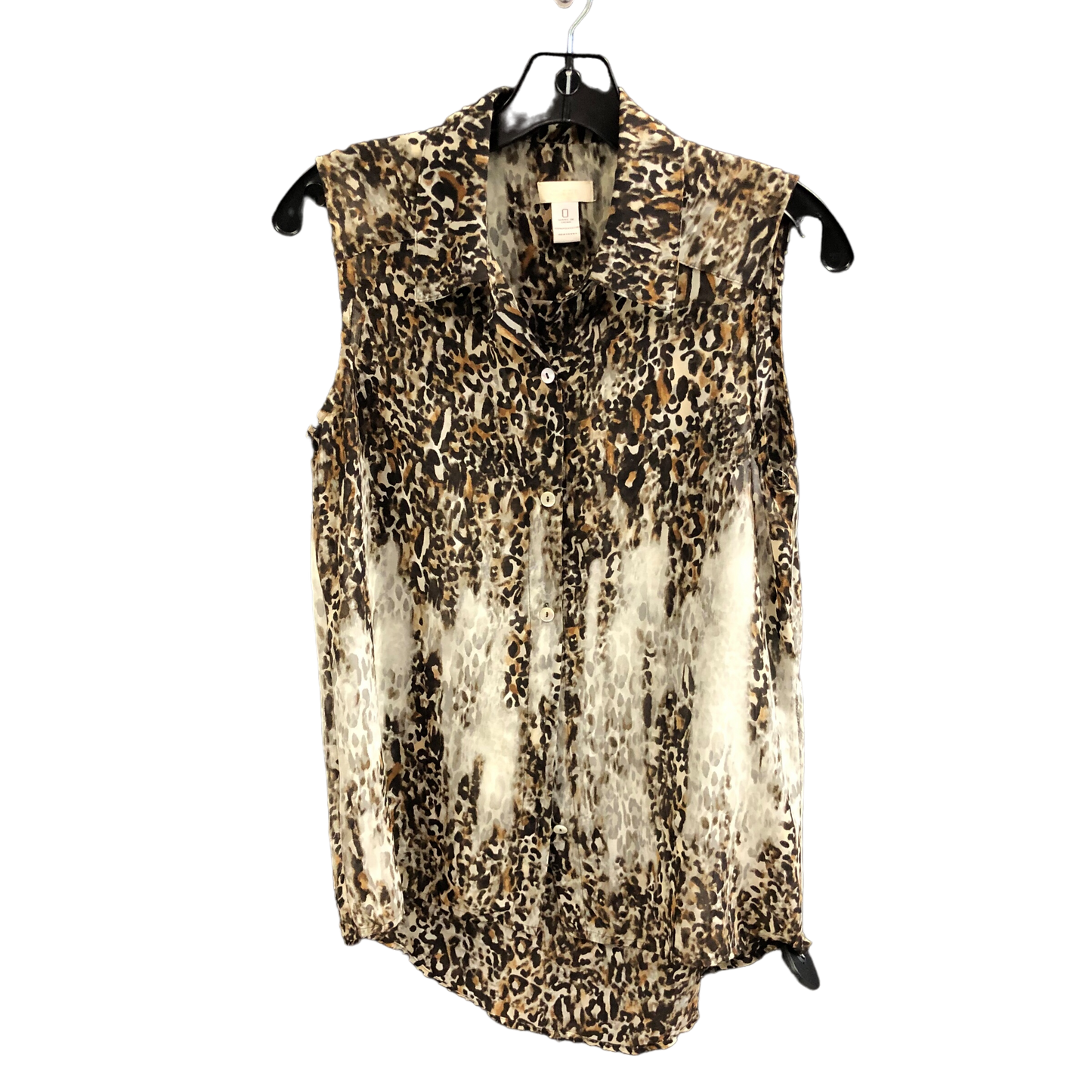 Animal Print Top Sleeveless Chicos, Size S