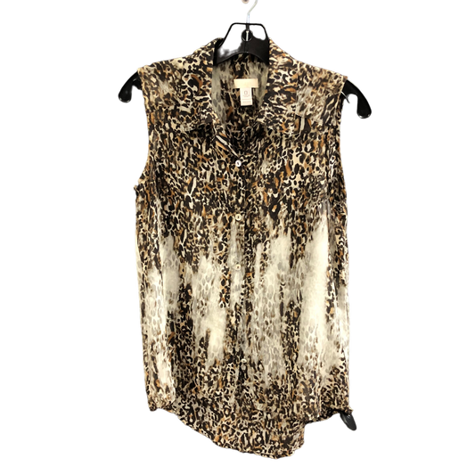 Animal Print Top Sleeveless Chicos, Size S