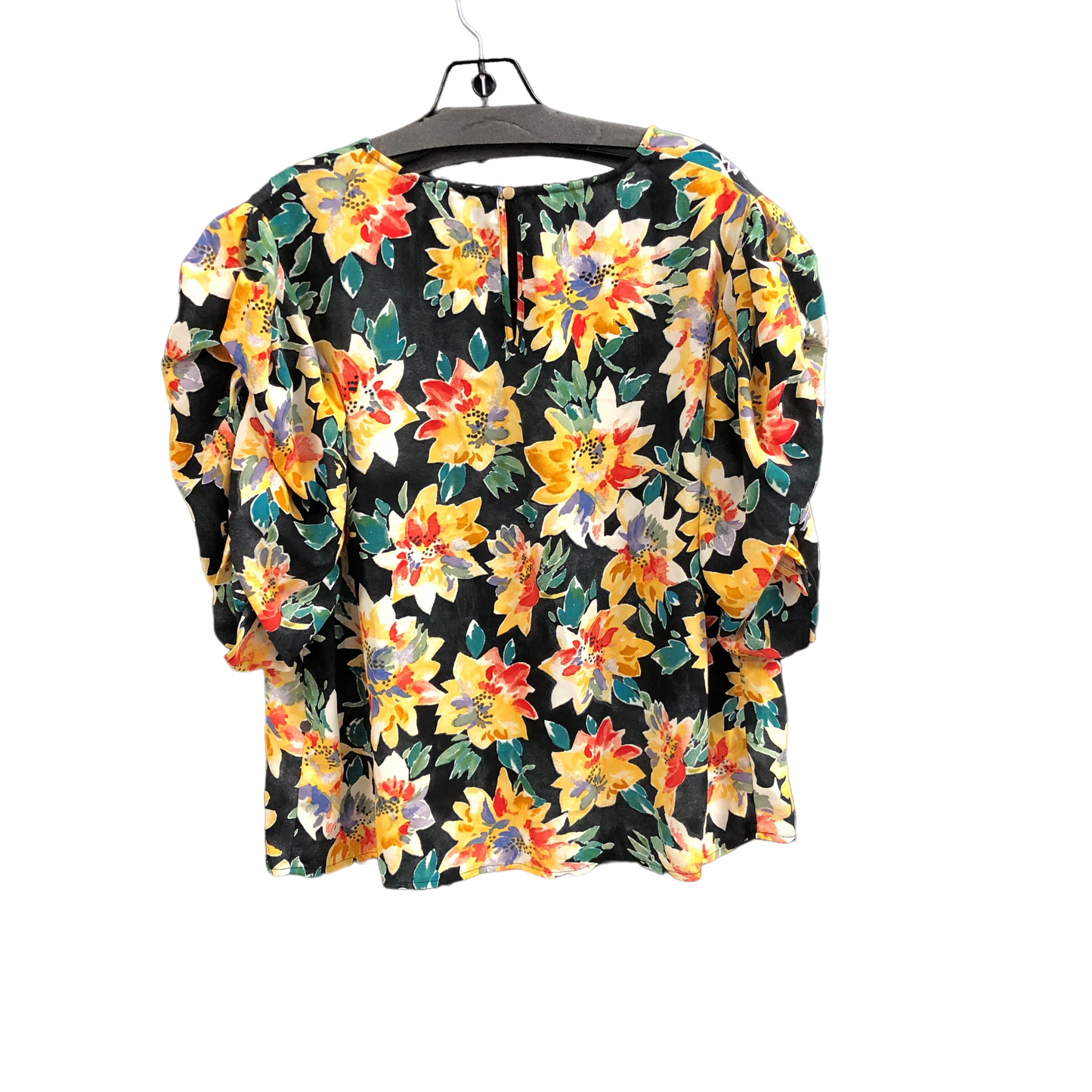 Floral Print Top Short Sleeve Ava & Viv, Size 1x