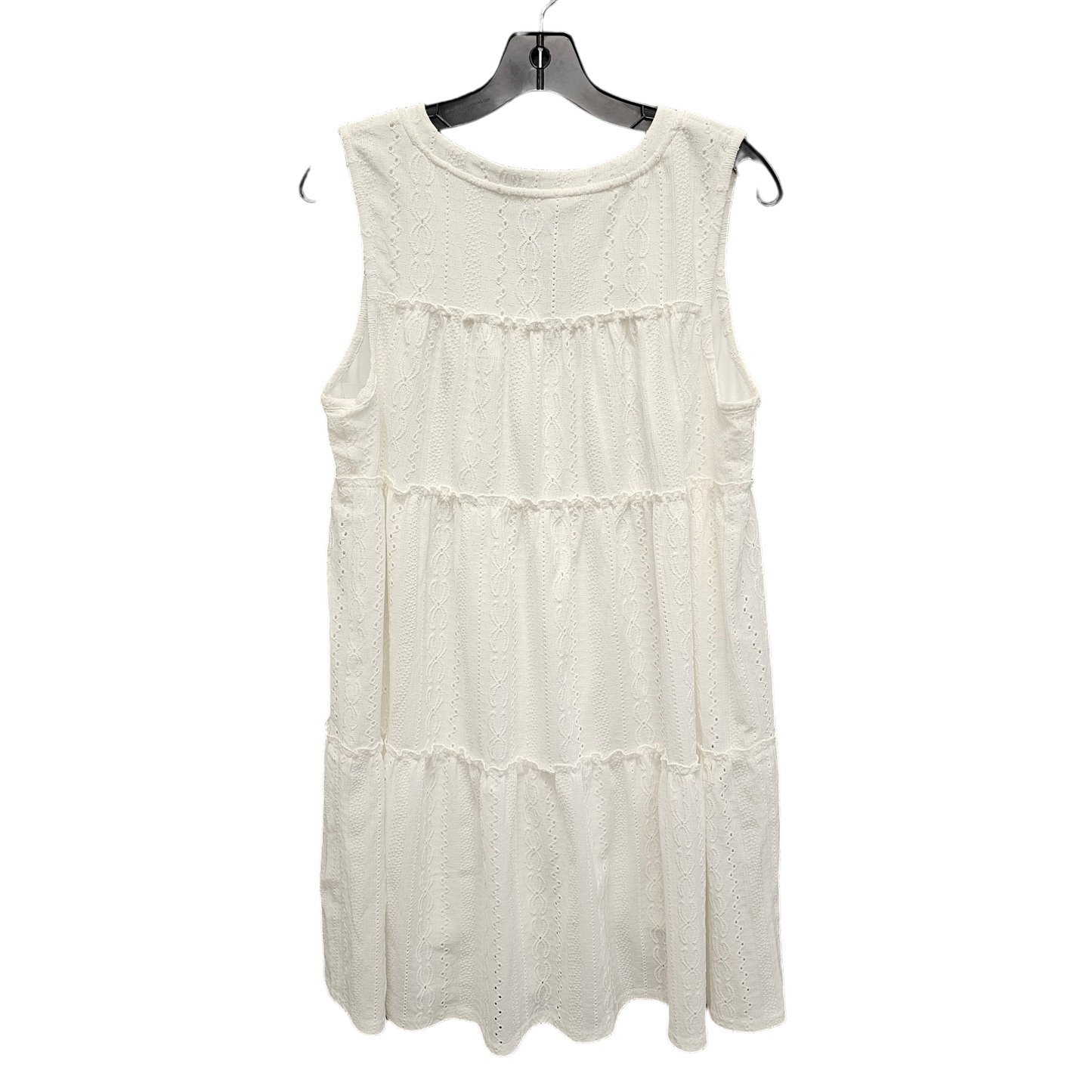 White Dress Casual Midi Maurices, Size M