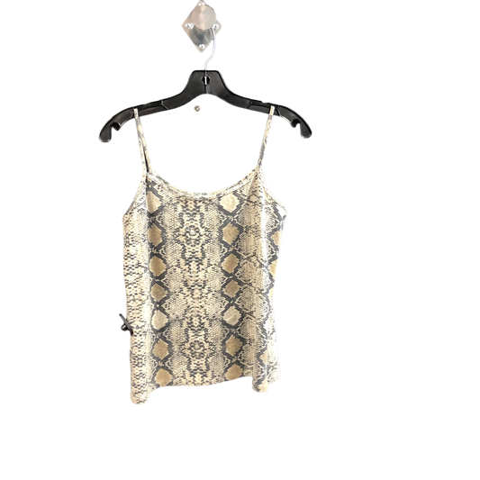 Animal Print Top Sleeveless Basic Zara, Size L