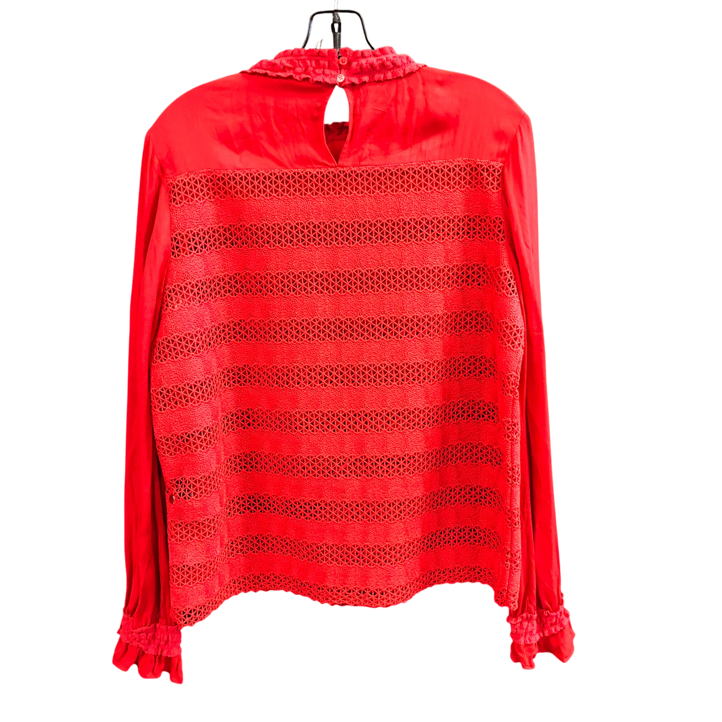 Top Long Sleeve Designer By Cma In Red, Size: L