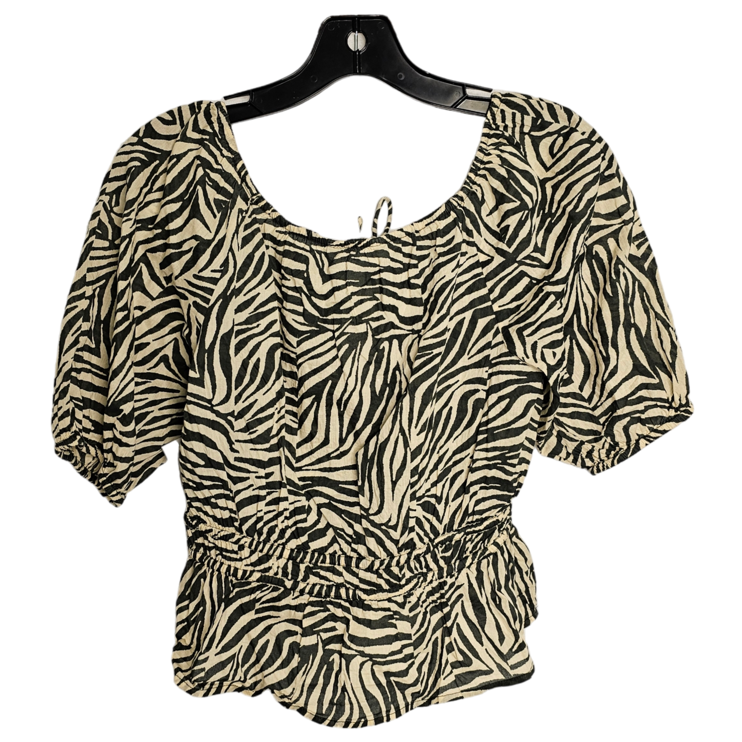 Animal Print Top Short Sleeve Steve Madden, Size S