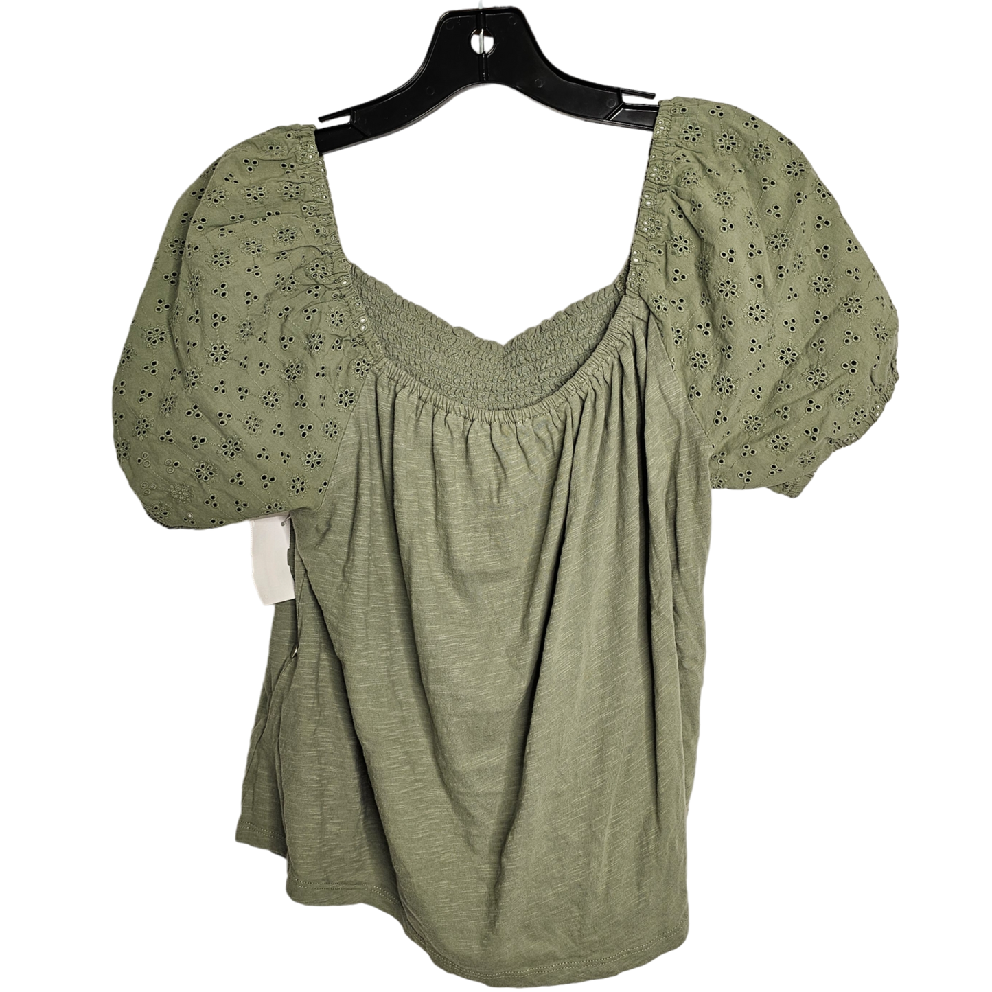 Green Top Short Sleeve Lucky Brand, Size M