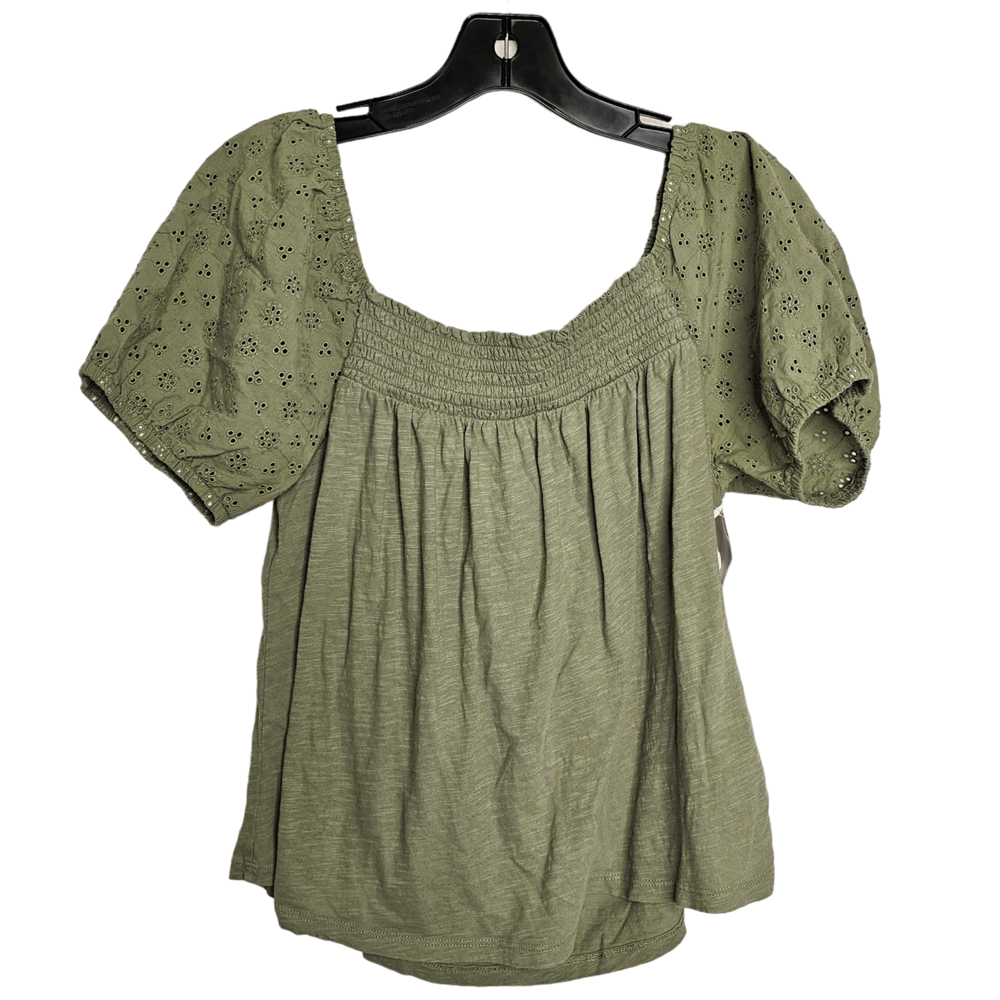 Green Top Short Sleeve Lucky Brand, Size M