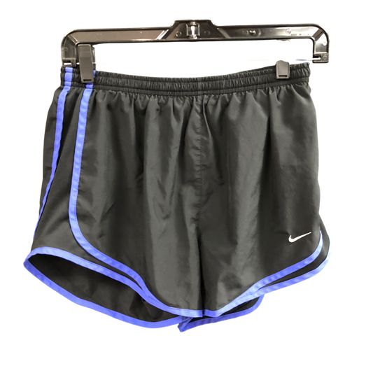 Athletic Shorts By Nike In Black & Blue, Size: M