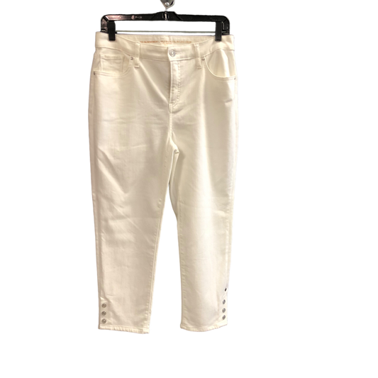 White Jeans Cropped Chicos, Size 8