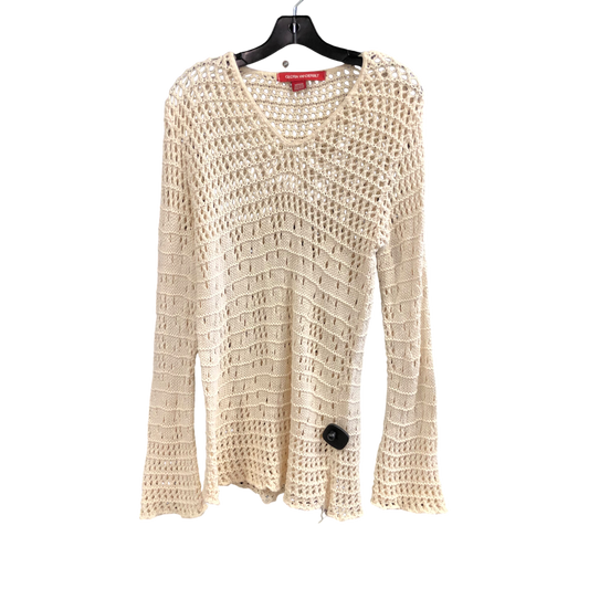 Sweater By Gloria Vanderbilt In Cream, Size: M