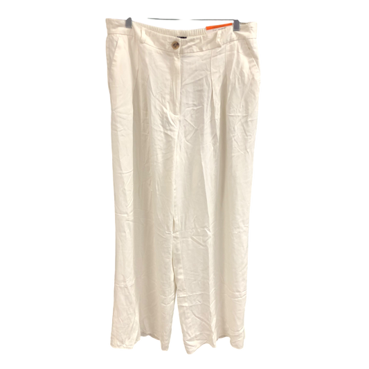 Pants Wide Leg By Worthington In Cream, Size: L