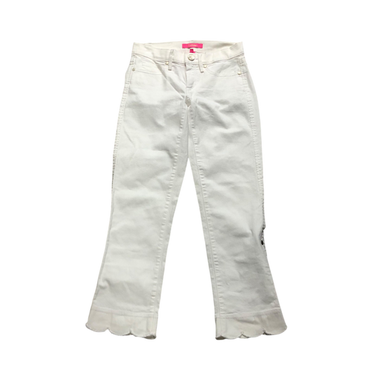 Jeans Designer By Lilly Pulitzer In White, Size: 0