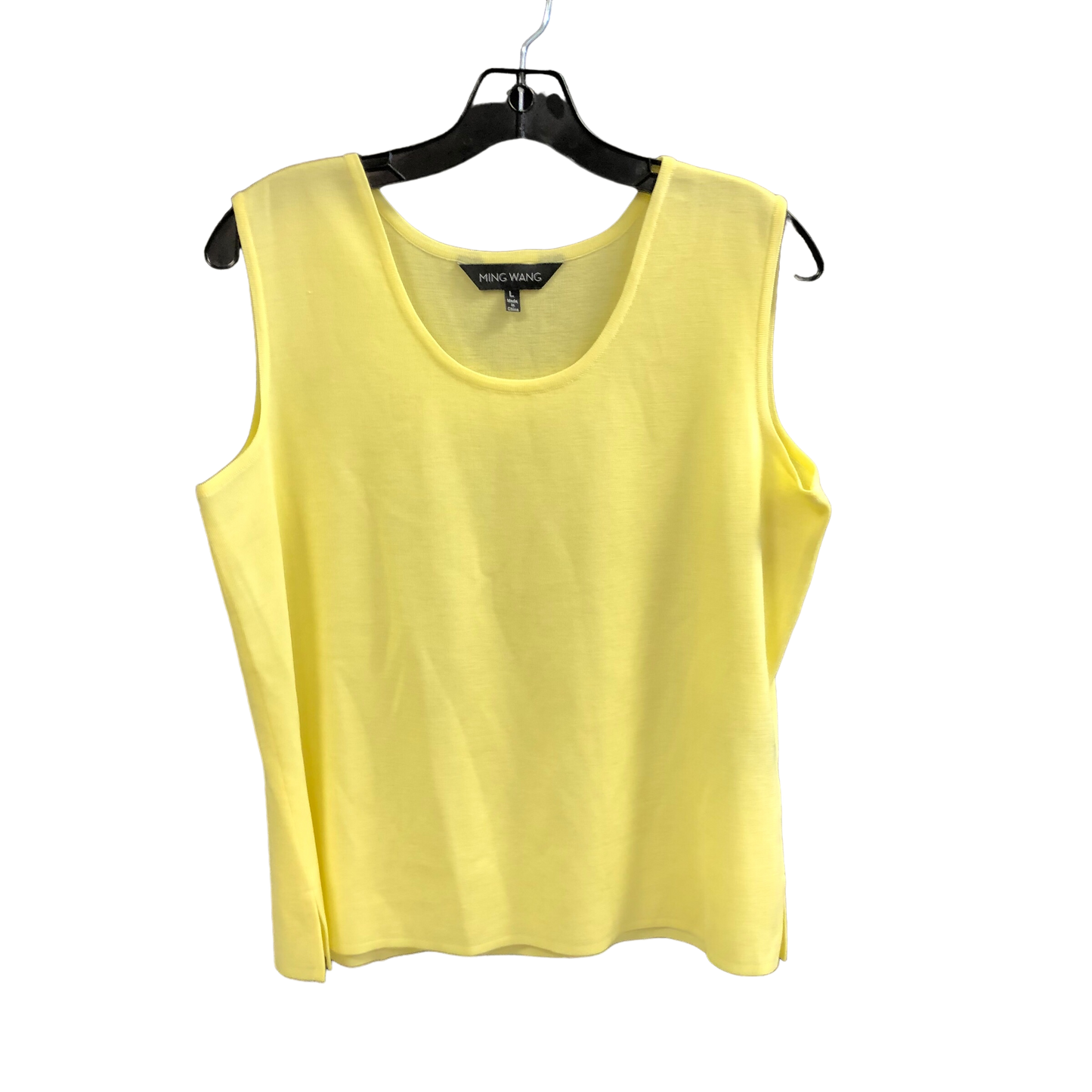 Yellow Top Sleeveless Ming Wang, Size L