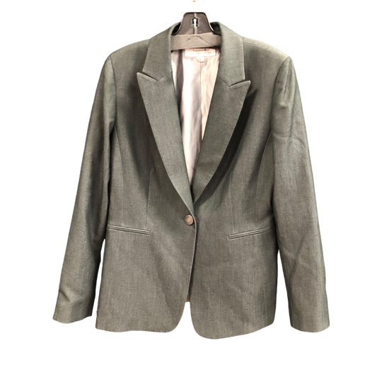 Blazer By Tahari By Arthur Levine In Grey, Size: 10