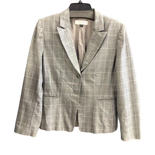 Blazer By Tahari By Arthur Levine In Grey, Size: 10