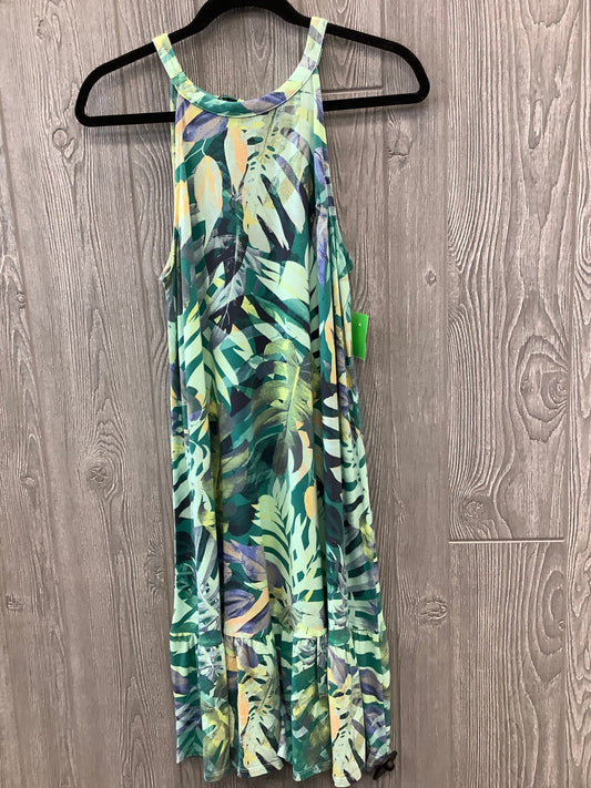 Green Dress Casual Short Time And Tru, Size M