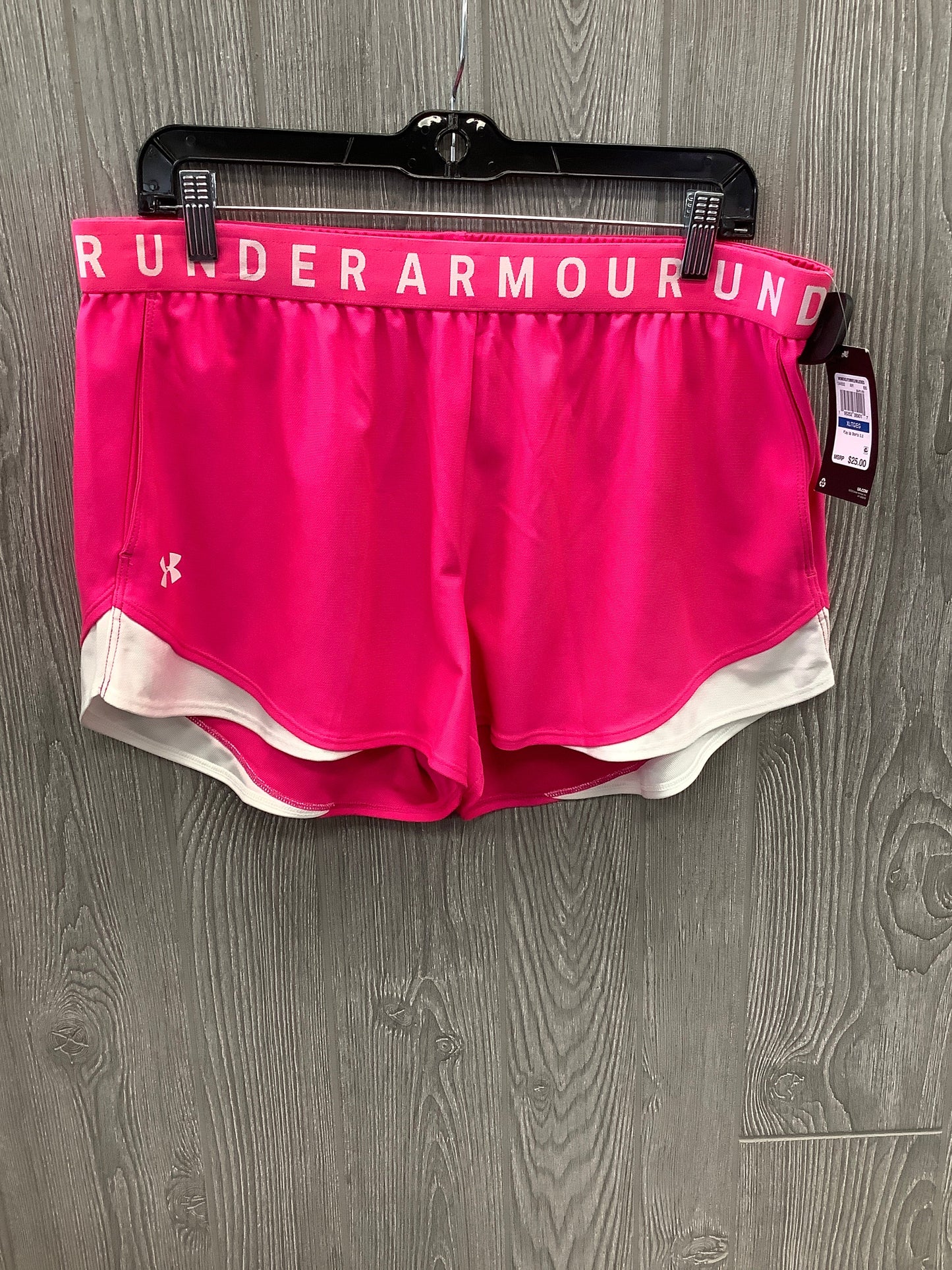 Pink Athletic Shorts Under Armour, Size Xl
