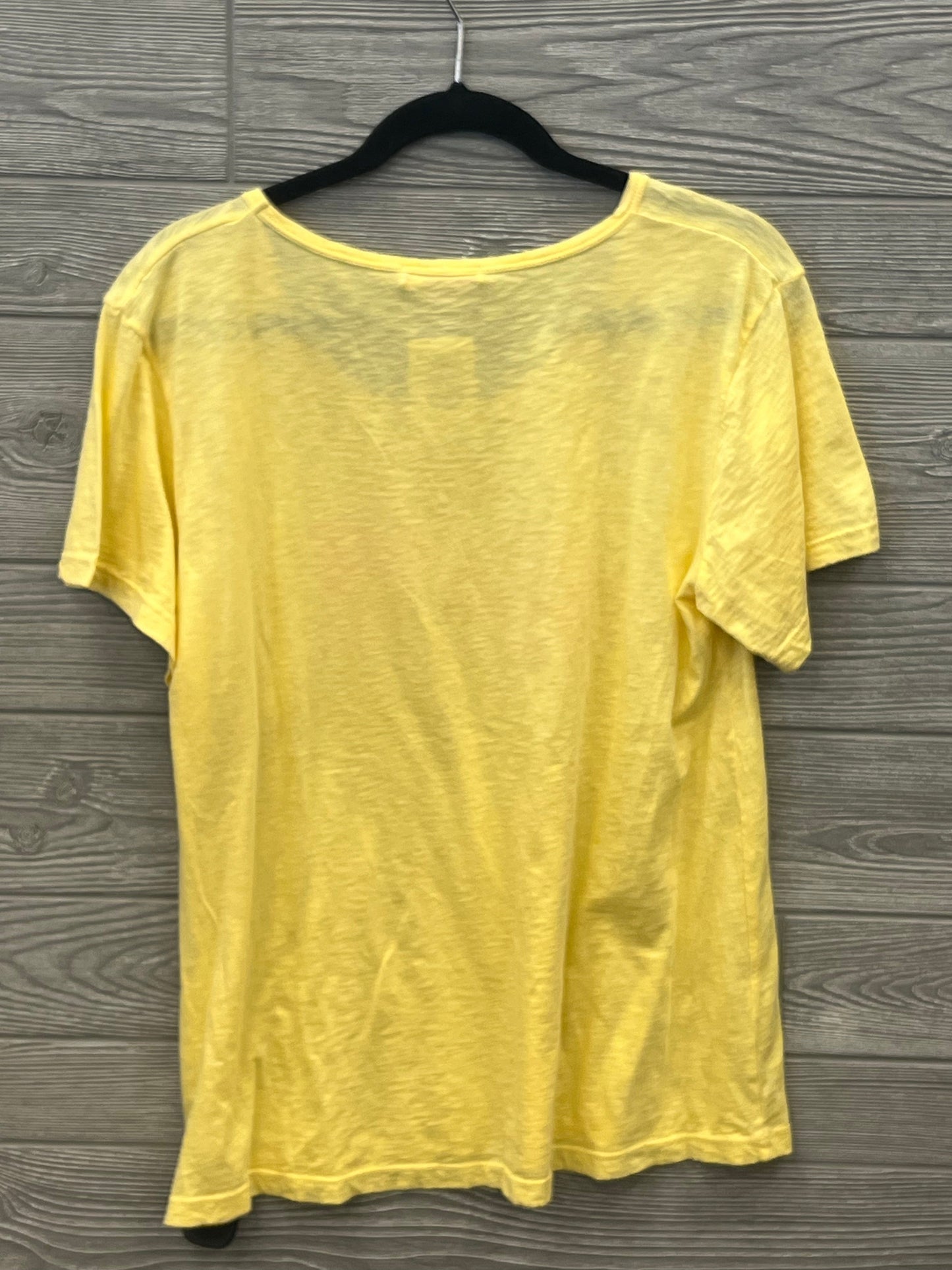 Yellow Top Short Sleeve Fresh Produce, Size L