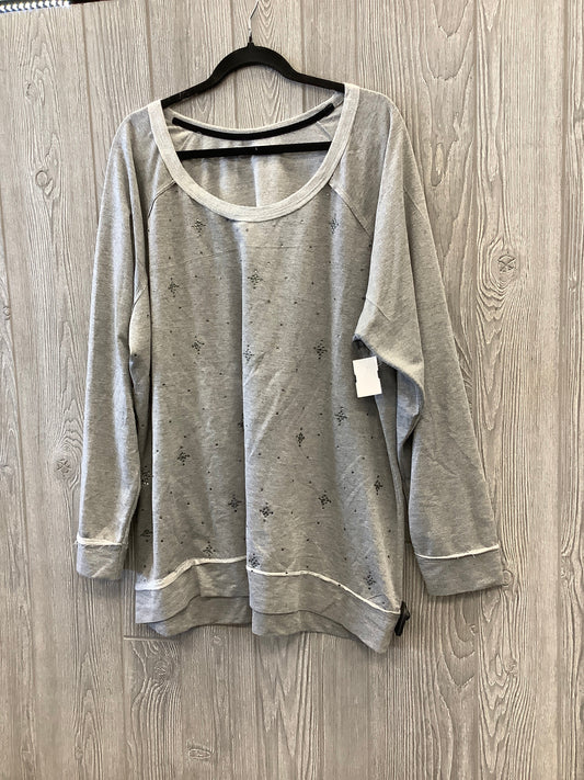 Grey Top Long Sleeve Maurices, Size 3x