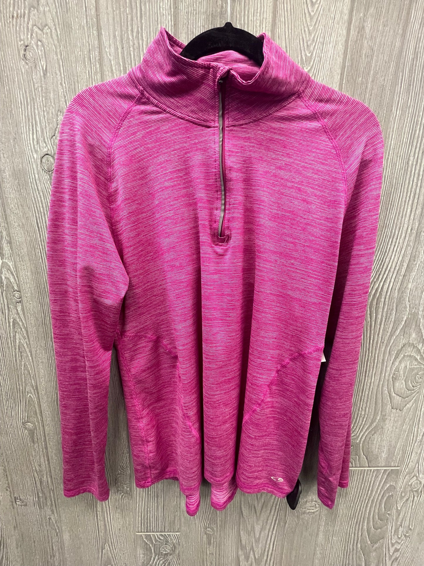 Pink Athletic Top Long Sleeve Collar Champion, Size Xl