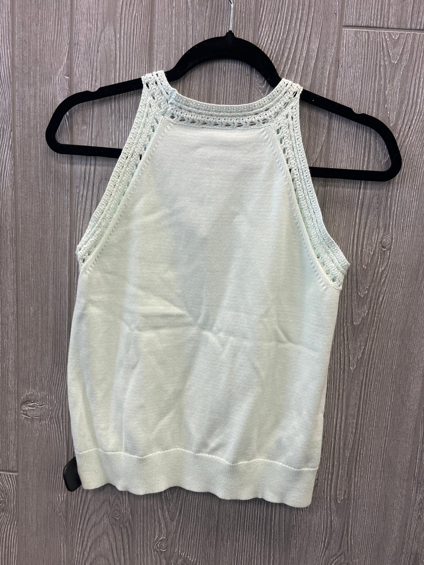 Top Sleeveless By Ann Taylor In Green, Size: M