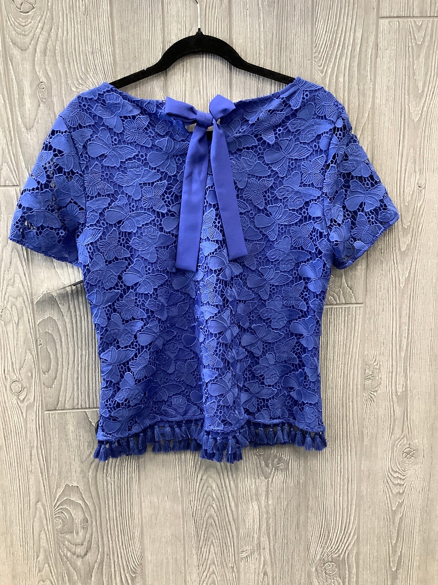 Top Short Sleeve By Talbots In Blue, Size: Mp