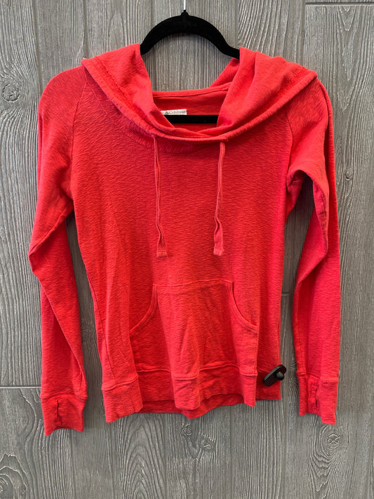 Athletic Top Long Sleeve Hoodie By Columbia In Red, Size: S