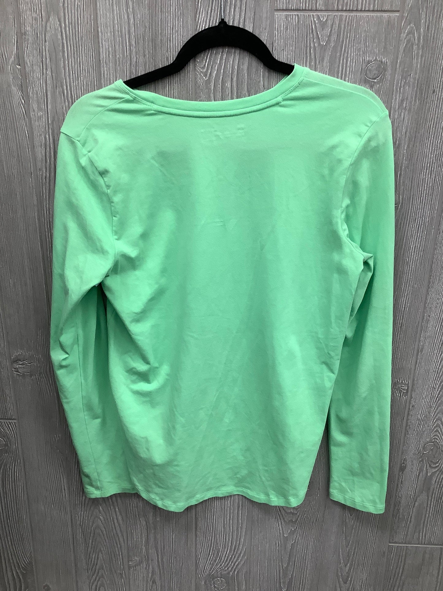 Athletic Top Long Sleeve Crewneck By Under Armour In Green, Size: M