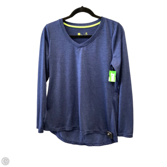 Athletic Top Long Sleeve Crewneck By Xersion In Navy, Size: M