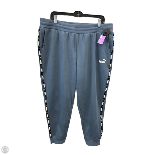 Athletic Pants By Puma In Blue, Size: 2x