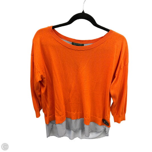 Top Long Sleeve By Ralph Lauren In Orange, Size: L