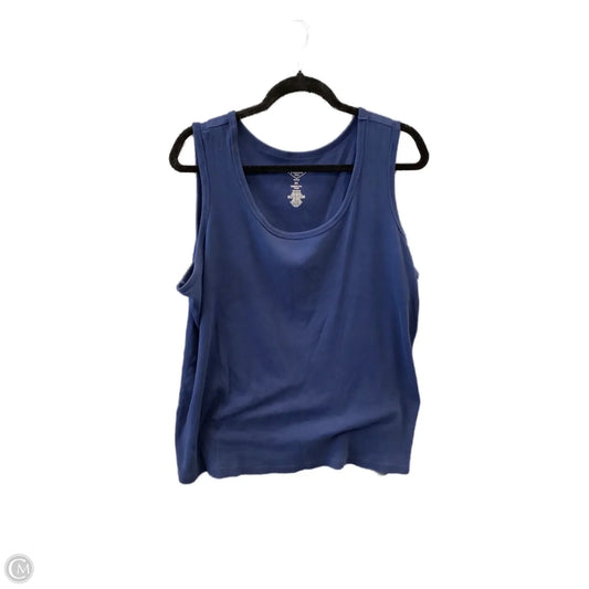 Tank Top By St Johns Bay In Navy, Size: 2x