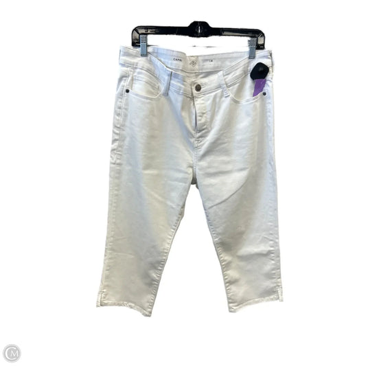 Capris By St Johns Bay In White Denim, Size: 14