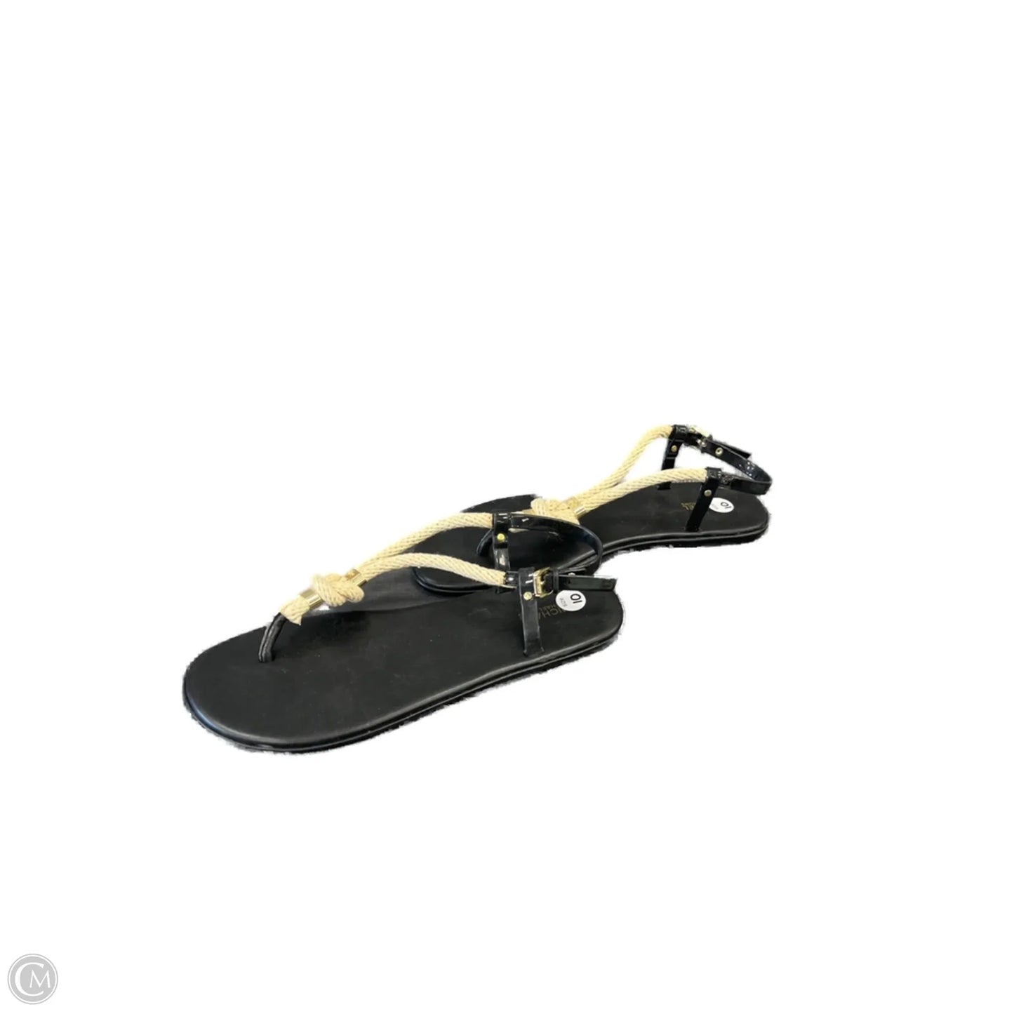 Sandals Flats By Michael By Michael Kors In Black, Size: 10