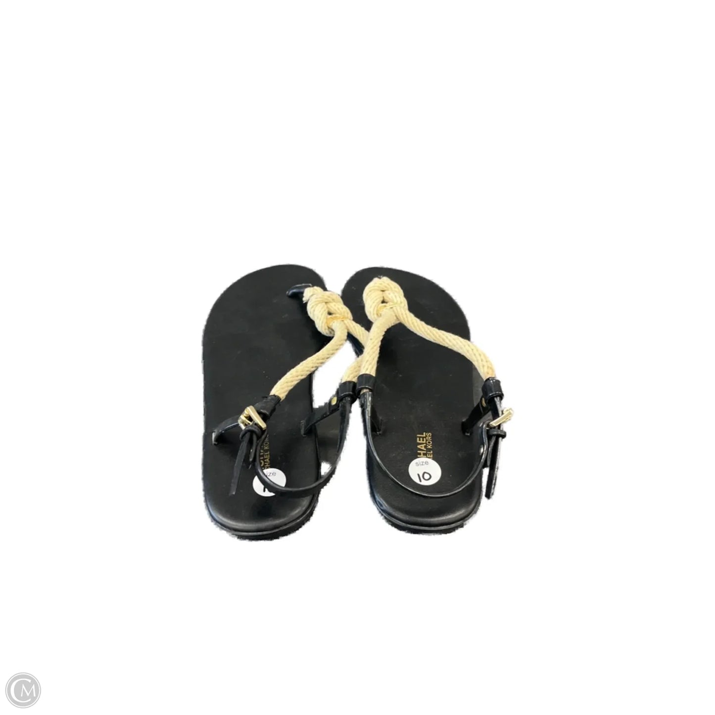 Sandals Flats By Michael By Michael Kors In Black, Size: 10