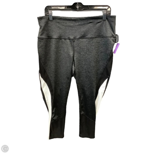 Athletic Leggings By Xersion In Grey, Size: Xl