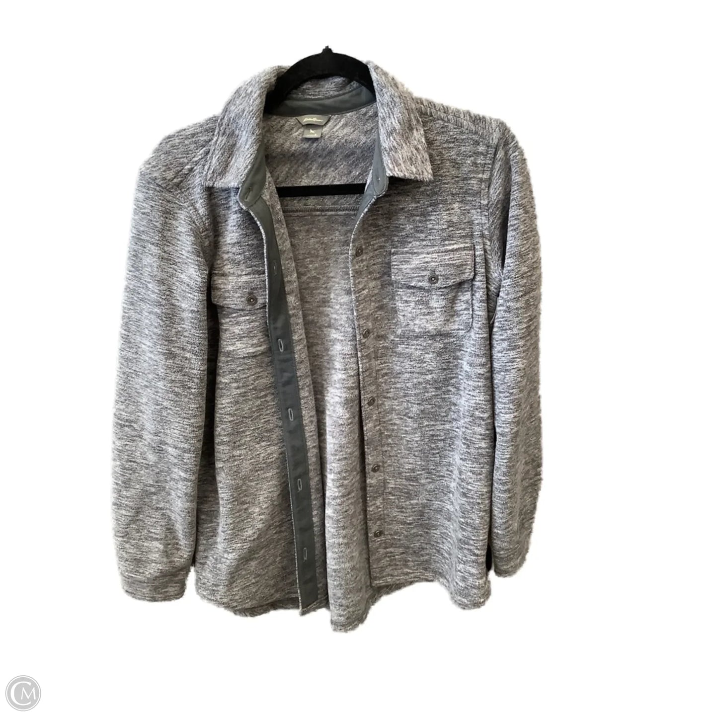 Top Long Sleeve By Eddie Bauer In Grey, Size: S
