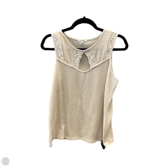 Top Sleeveless By Maurices In Beige, Size: Xl