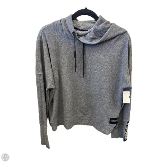 Top Long Sleeve By Calvin Klein Performance In Grey, Size: Xl