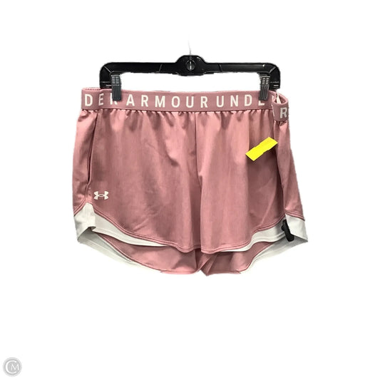 Athletic Shorts By Under Armour In Pink, Size: Xxl