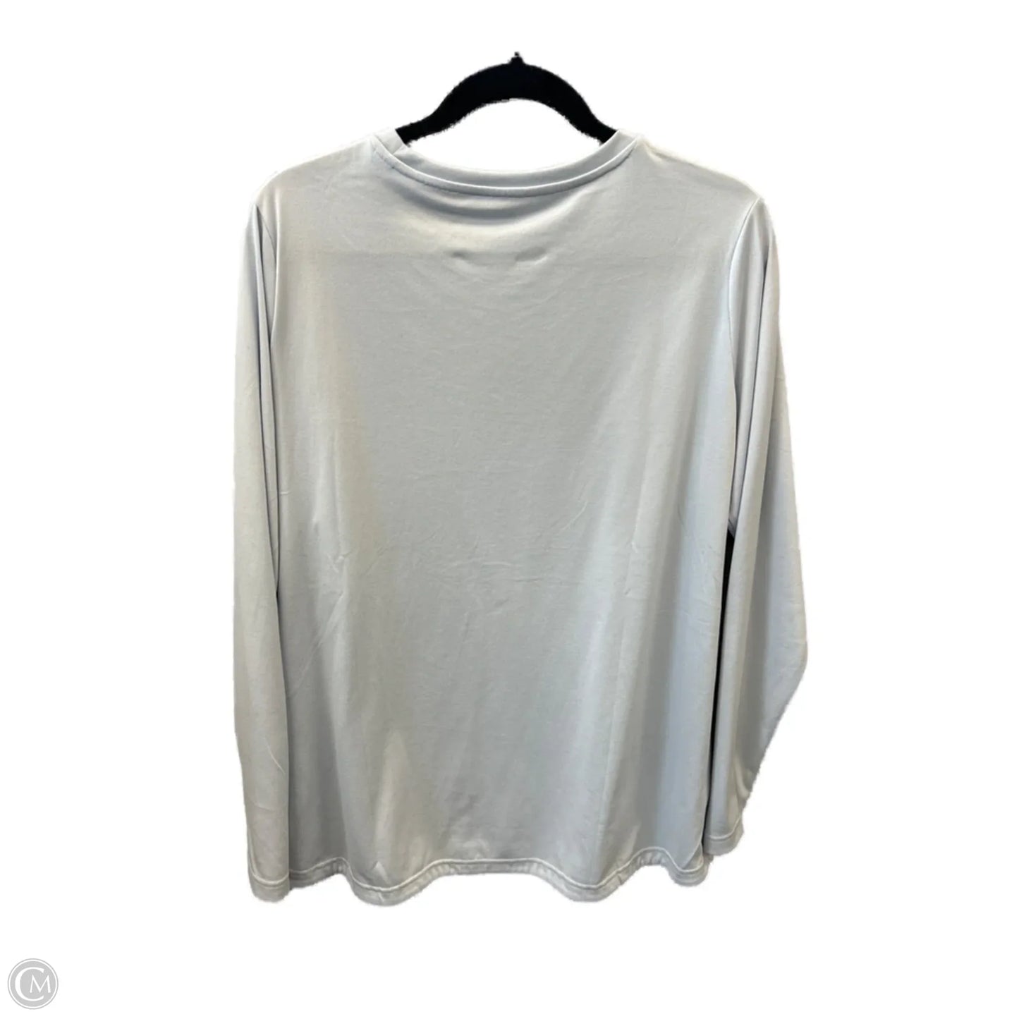 Athletic Top Long Sleeve Crewneck By Adidas In Blue, Size: 2x